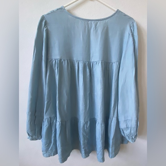 American Eagle long-sleeve peasant-style top L - Picture 3 of 3